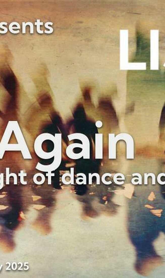 A collage-style image which says 'LISA Arts Presents, Venn Again a night of dance and celebration'